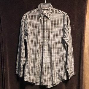Size small Brooks Brothers black and white plaid